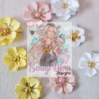 Frilly Rose Flower Plate