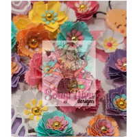 Frilly Rose Flower Plate