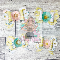 Frilly Rose Flower Plate