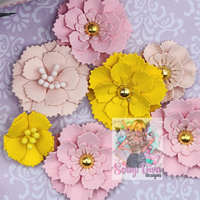 Frilly Rose Flower Plate