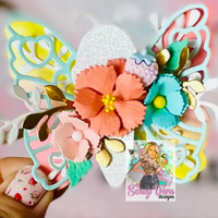 Frilly Rose Flower Plate