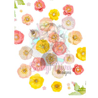 Frilly Rose Flower Plate