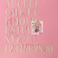 Uppercase Alphabet & Numbers