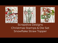 Snowflake Straw Topper