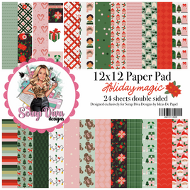 Scrap Diva Designs Exclusive Paper collection Holiday Magic 12x12