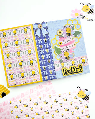 Bee Happy Wooden Stickers