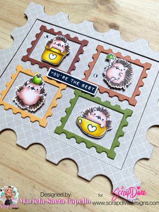 Postage Stamp Card Base