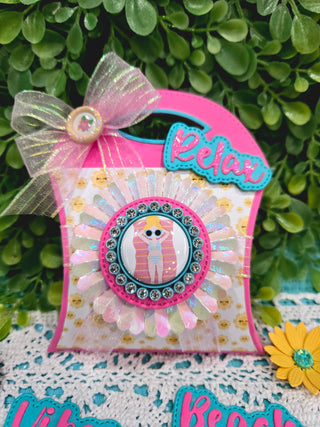 Hello Sunshine Wooden Button Stickers