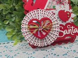Candy Cane Rosette Duo