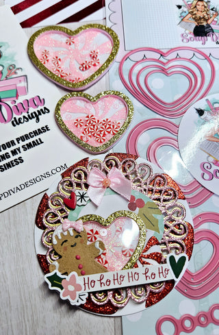 Peppermint Heart Candy Shaker