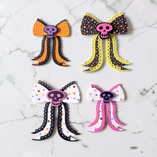 Halloween Scalloped Bow Large