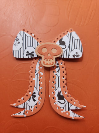 Halloween Scalloped Bow Large