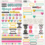 Totally 80's Cardstock Stickers Basics
