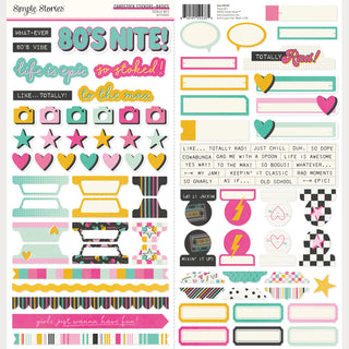 Totally 80's Cardstock Stickers Basics