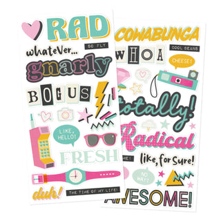 Totally 80's Foam Stickers