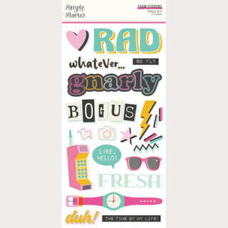 Totally 80's Foam Stickers