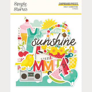 Sweet Summertime Chipboard Pieces