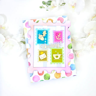 Postage Stamp Card Base