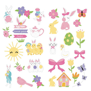 Hello Spring Chipboard Stickers
