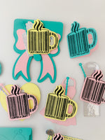Coffee Mug Barcode Stamp & Die