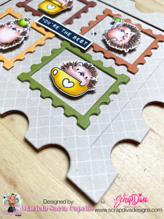 Postage Stamp Card Base