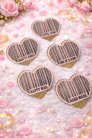 Heart Barcode Stamp