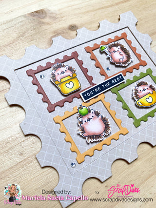 Postage Stamp Card Base