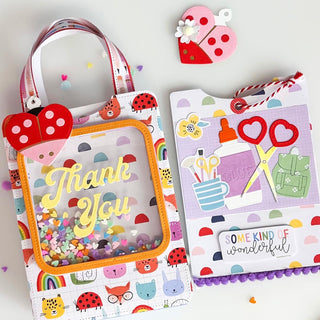 Ladybug heart tag