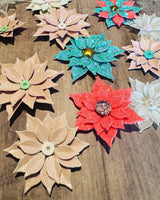 Poinsettia Flower Set