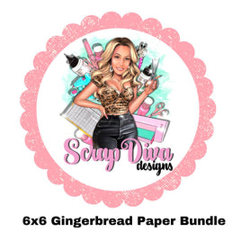 Gingerbread Christmas 6x6 Paper Bundle