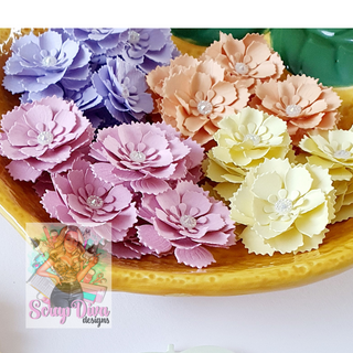 Frilly Rose Flower Plate