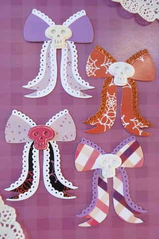 Halloween Scalloped Bow Small