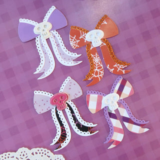 Halloween Scalloped Bow Small