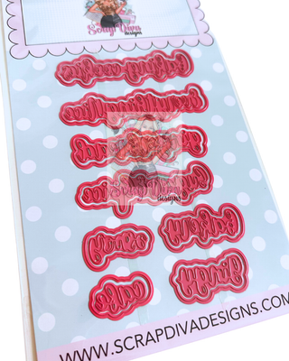Gingerbread Script Words