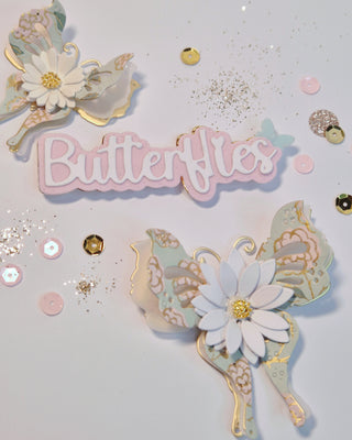 Shabby Chic Butterly Duo