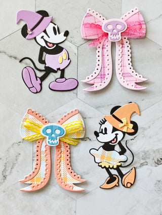 Halloween Scalloped Bow Small