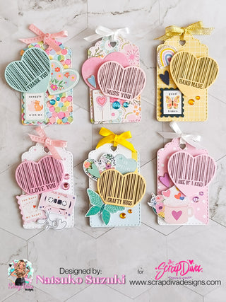 Heart Barcode Stamp