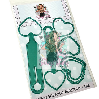 Heart Suitcase Tags