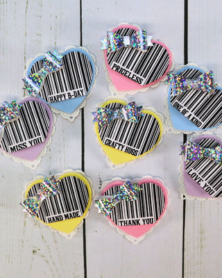 Heart Barcode Stamp