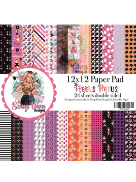 Scrap Diva Designs Exclusive: Hocus Pocus 12x12  Paper Pad