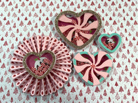 Candy Cane Rosette Duo