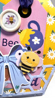 Bee Happy Wooden Stickers