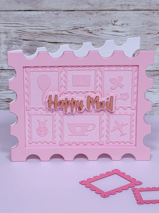 Postage Stamp Card Base