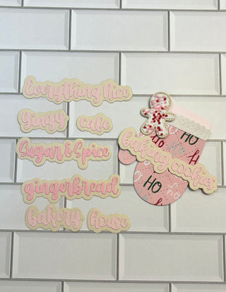 Gingerbread Script Words