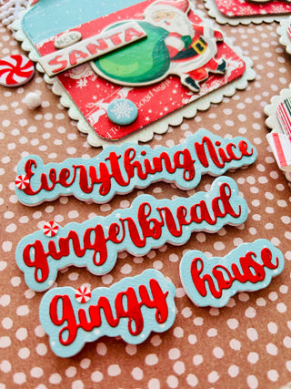 Gingerbread Script Words