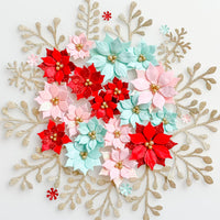 Poinsettia Flower Set