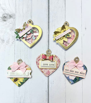 Ladybug heart tag