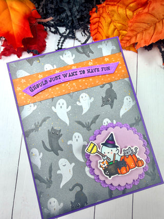 Halloween Sentiments  & Die Set