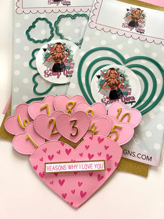 Double Stitch Heart Nesting Set