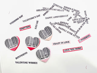 Heart Barcode Stamp